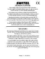 Preview for 20 page of switel DC 70x Operating Instructions Manual