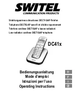 Предварительный просмотр 1 страницы switel DC41 Series Operating Instructions Manual