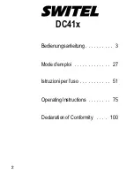 Предварительный просмотр 2 страницы switel DC41 Series Operating Instructions Manual