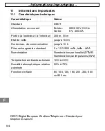 Предварительный просмотр 54 страницы switel DC462 Operating Instructions Manual