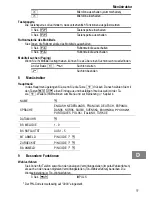 Предварительный просмотр 11 страницы switel DC651 Operating Instruction