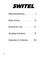 Предварительный просмотр 2 страницы switel DC66x Operating Instructions Manual