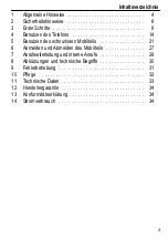 Предварительный просмотр 3 страницы switel DCC632 series Operating Instructions Manual