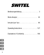 Предварительный просмотр 2 страницы switel DCIP 48S Operating Instructions Manual