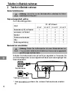 Предварительный просмотр 6 страницы switel DCT 487 Operating Instructions Manual