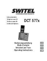 Предварительный просмотр 1 страницы switel DCT 577x Operating Instructions Manual