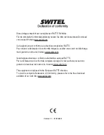 Предварительный просмотр 172 страницы switel DCT 577x Operating Instructions Manual