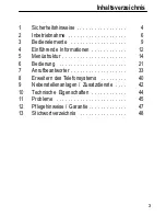 Предварительный просмотр 3 страницы switel DCT 587x Combo Operating Instructions Manual