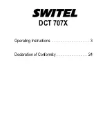 Preview for 2 page of switel DCT 707X Operating Instructions Manual