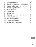 Preview for 3 page of switel DCT 707X Operating Instructions Manual