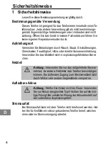 Предварительный просмотр 4 страницы switel DCT537 series Operating Instructions Manual