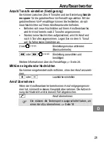 Предварительный просмотр 21 страницы switel DCT537 series Operating Instructions Manual