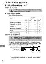 Предварительный просмотр 6 страницы switel DE 25 series Operating Instructions Manual