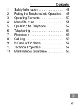 Предварительный просмотр 45 страницы switel DE 25 series Operating Instructions Manual