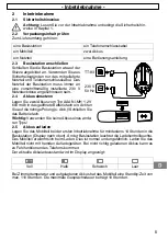 Предварительный просмотр 5 страницы switel DE11 Operating Instructions Manual