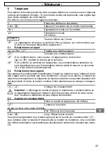 Предварительный просмотр 37 страницы switel DE11 Operating Instructions Manual