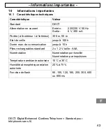 Preview for 43 page of switel DE12 series Operating Instructions Manual