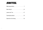 Предварительный просмотр 2 страницы switel DE21 series Operating Instructions Manual