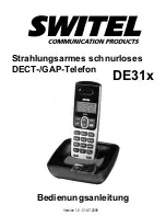 switel DE31 Series Operating Instructions Manual предпросмотр