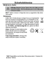 Предварительный просмотр 3 страницы switel DE31 Series Operating Instructions Manual