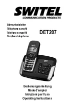 switel DET207 Operating Instructions Manual предпросмотр