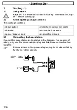 Предварительный просмотр 116 страницы switel DET207 Operating Instructions Manual