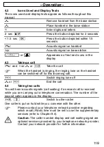 Предварительный просмотр 119 страницы switel DET207 Operating Instructions Manual