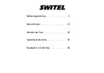 Предварительный просмотр 2 страницы switel DF 130 series Operating Instructions Manual