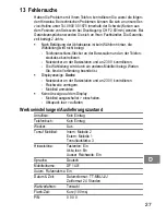 Предварительный просмотр 27 страницы switel DF 1401 Operating Instructions Manual