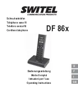 Предварительный просмотр 1 страницы switel DF 86 series Operating Instructions Manual