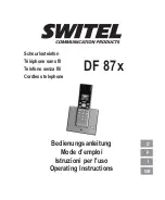 switel DF 87 series Operating Instructions Manual предпросмотр