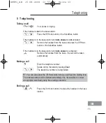 Предварительный просмотр 135 страницы switel DF 89 series Operating Instructions Manual