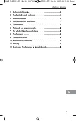 Предварительный просмотр 3 страницы switel DF 93 series Operating Instructions Manual