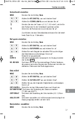 Предварительный просмотр 19 страницы switel DF 93 series Operating Instructions Manual