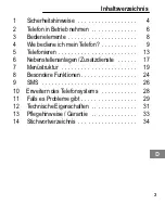 Preview for 3 page of switel DF722 Operating Instructions Manual