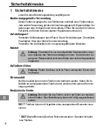 Preview for 4 page of switel DF722 Operating Instructions Manual