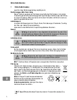 Предварительный просмотр 2 страницы switel DF851 Colombo Operating Instructions Manual