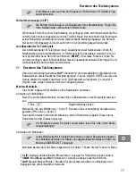 Предварительный просмотр 17 страницы switel DF851 Colombo Operating Instructions Manual