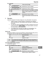 Предварительный просмотр 27 страницы switel DF851 Colombo Operating Instructions Manual