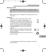 Предварительный просмотр 5 страницы switel DFT 9171 Operating Instructions Manual