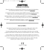 Предварительный просмотр 212 страницы switel DFT 9171 Operating Instructions Manual