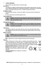 Предварительный просмотр 2 страницы switel DFT9971 Operating Instructions Manual