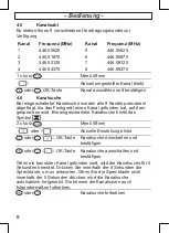 Предварительный просмотр 8 страницы switel WT011 Operating Instrucctions