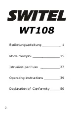 Preview for 2 page of switel WT108 Operating Instructions Manual