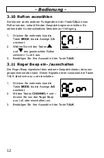 Предварительный просмотр 12 страницы switel WT118 Operating Instructions Manual