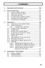 Предварительный просмотр 45 страницы switel WT119 Operating Instructions Manual