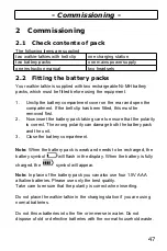 Предварительный просмотр 47 страницы switel WT119 Operating Instructions Manual