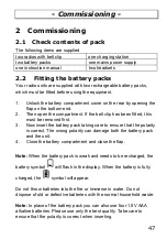 Предварительный просмотр 47 страницы switel WT227 Operating Instructions Manual