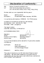 Предварительный просмотр 59 страницы switel WT227 Operating Instructions Manual