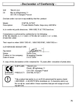 Preview for 75 page of switel WT237 Operating Instructions Manual